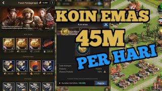 Cara mendapat koin emas rise of empires dengan mudah