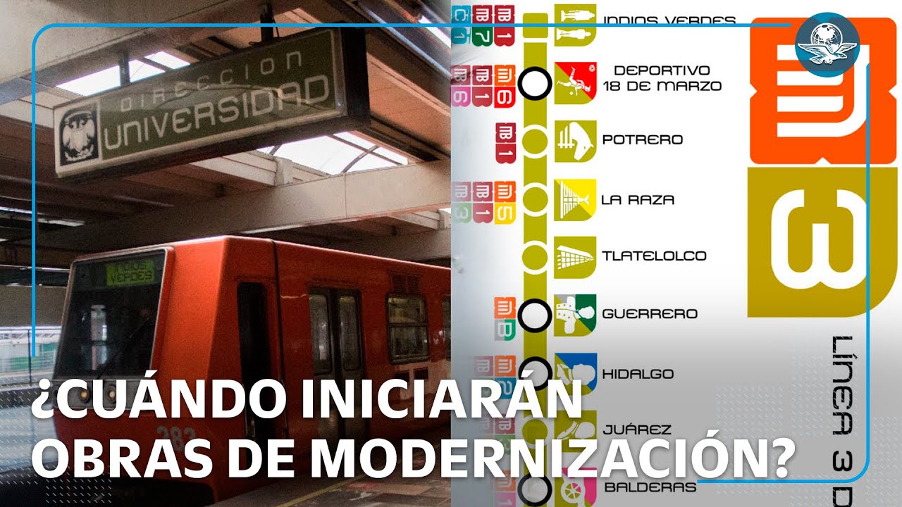 Contemplan modernizar la Línea 3 del Metro