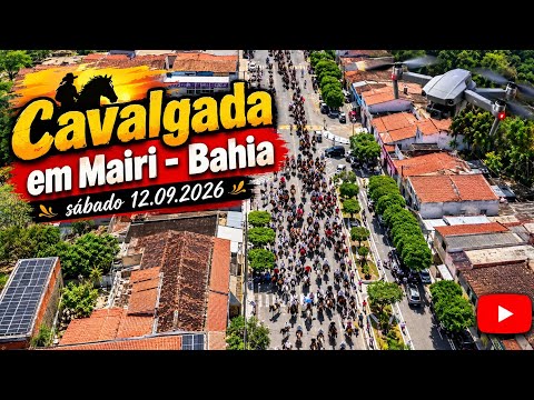 Cavalgada em Mairi-Bahia, sábado 12.09.2026