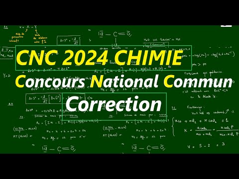CNC 2024 Chimie MP : correction