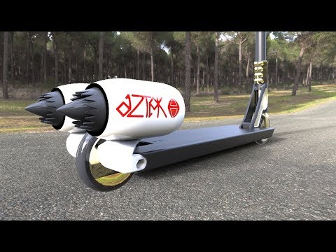 Aztek Scooters: World's First Jet Powered Scooter