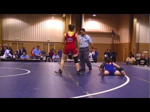 FILA Junior Final Match 2 55kg - Helen Maroulis (NYAC) FALL Shauna Isbell (Lindenwood)