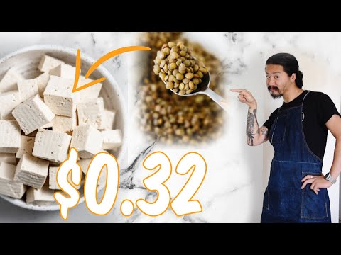 2 Ingredients Lentil Tofu (Firm Tofu)