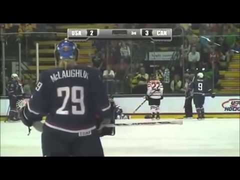 Team Canada VS Team USA Women's Hockey Brawl - October 12th, 2013