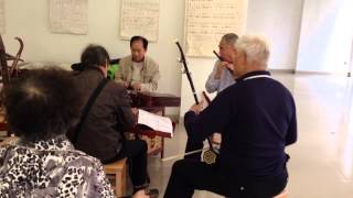Chinese folk music ensemble performance