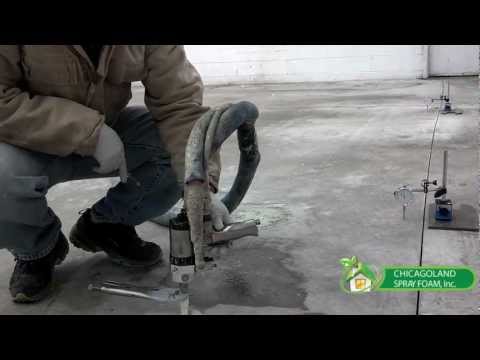 Slab Jacking Warehouse Concrete Slab with Spray Polyurethane Foam