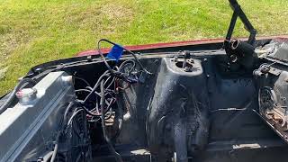 1967 Mustang engine removal and TCP motor mount install