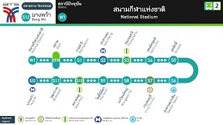 เสียงประกาศรถไฟฟ้าบีทีเอสสายสีลม (สายสีเขียวเข้ม) | BTS Silom Line Announcement 2025 Update