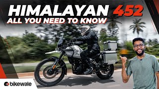 The new Royal Enfield Himalayan 452 is all set to be launched in India next month. Now, Royal Enfield has started teasing various details about the motorcycle, and we already know the engine specifications of the new Himalayan 452. In this video, we tell you everything that you need to know about the Royal Enfield Himalayan 452.