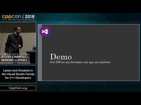 CppCon 2018: “Latest and Greatest in the Visual Studio Family for C++ Developers 2018”