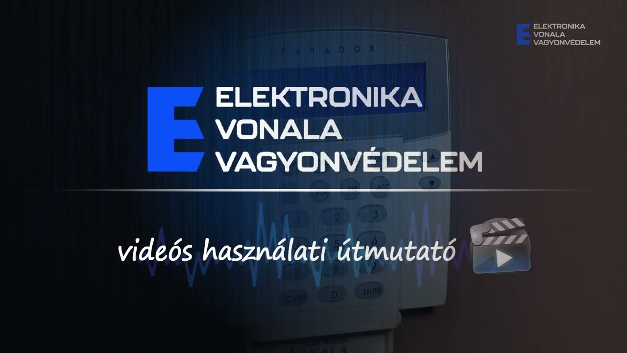 Távirányító törlése Paradox EVO riasztóközponton szöveges kezelőegységgel.