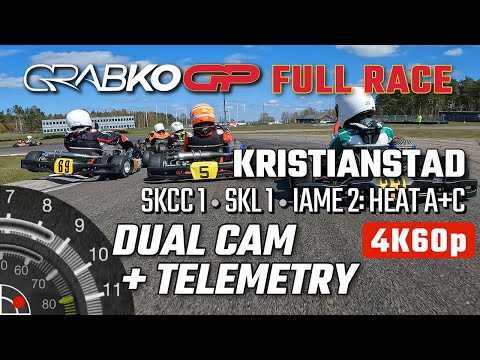 FULL RACE KRISTIANSTAD: SKCC 1 | SKL 1 | IAME SWEDEN 2, Heat A+C Top 10 Fight!
