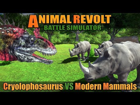 Cryolophosaurus vs Modern Mammals - Animal Revolt Battle Simulator
