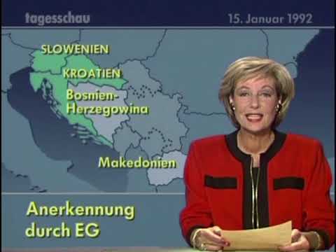 Prosvjedi za priznanje Hrvatske, 15.01.1992. priznanje RH - HRT, ARD