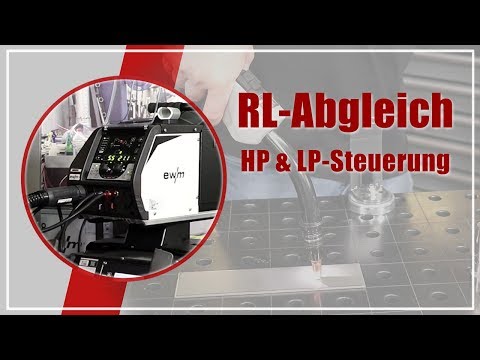RL-Abgleich bei der Titan XQ puls mit HP- oder LP-Steuerung | EWM