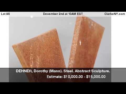 DEHNER, Dorothy (Mann). Steel. Abstract Sculpture.