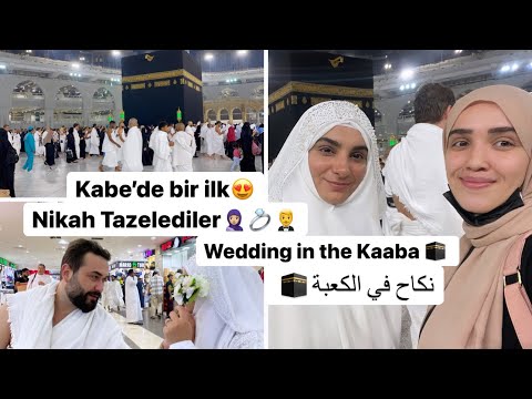 DÜNYA’da BİR İLK‼️😍KABE’de NİKAH   🤵‍♂️💍🧕🏻 wedding in the Kaaba🕋