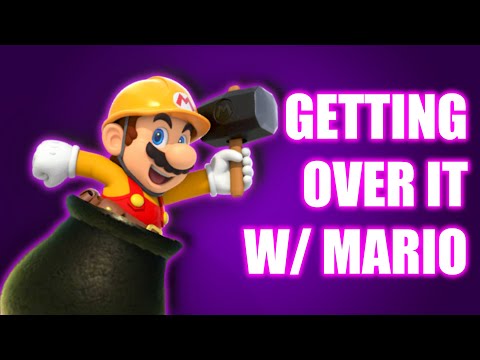 Playing “Getting Over It” in Super Mario Maker 2!