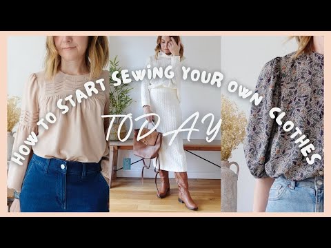 How to get started sewing your own clothes TODAY | Beginners step by step guide (FREE tutorials)