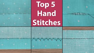 Top 5 Hand Stitches for Garment Sewing - Most Popular