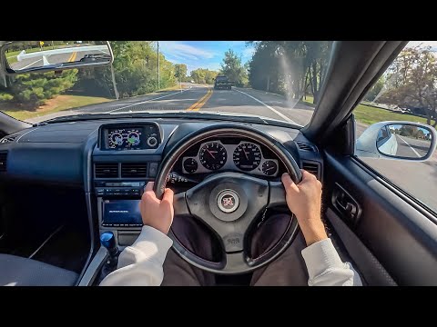 1999 Nissan Skyline R34 GT-R - POV Test Drive (Binaural Audio)