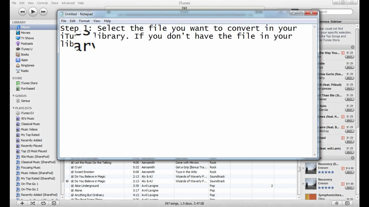 How To Convert  Mp3 To AAC