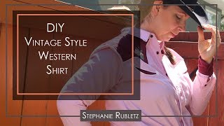 DIY Vintage Western Shirt / Men's Shirt Refashion