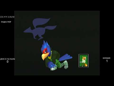 GSS 74 SSBM - glock in my toyota (Falco) vs. GWM420 (Fox) - Melee WQF