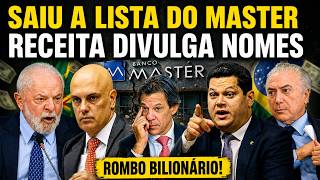 B0MBA! VAZA LISTA SECRETA DE VORCARO PELA RECEITA FEDERAL LULA, MORAES E TEMER APAV0RAD0S...
