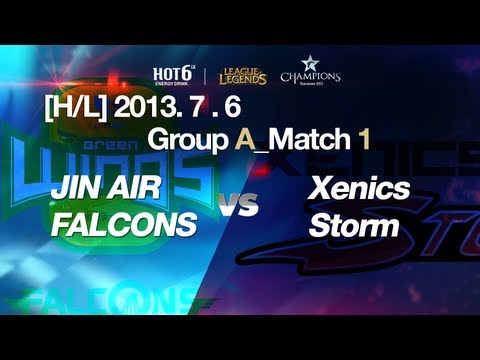 [H/L] LOL Champs Summer 2013_JIN AIR FALCONS vs Xenics Storm Match 1 (2013.7.6)