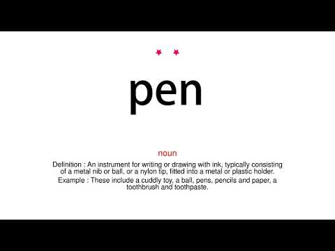 How to pronounce pen - Vocab Today