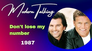 Modern Talking - Don&#39;t Lose My Number LYRICS