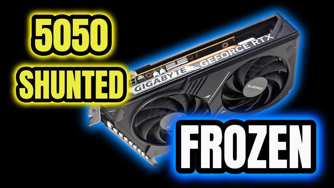 RTX 5050 Shunt-Modded in a Freezer… This Shouldn’t Work - YouTube
