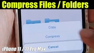iPhone 11: How to Compress Files / Folders in Files App