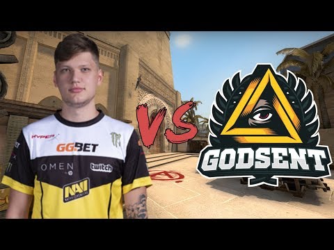 CSGO: POV Na'Vi s1mple vs GODSENT (30/12) mirage @ ESL Pro League Season 7 NA
