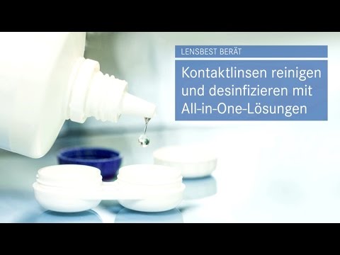 Kontaktlinsen reinigen mit All-in-One-Lösungen - Tipps von Lensbest