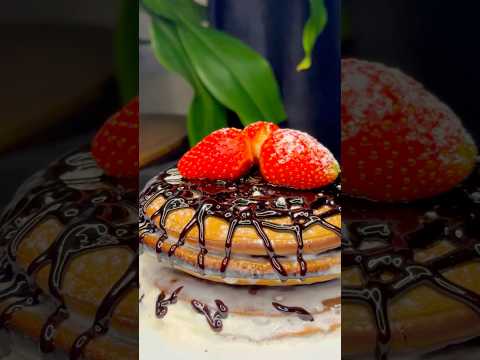 Easy Chocolate Cream Pancake 🍫🥞