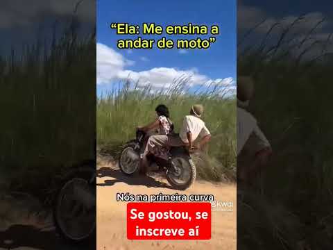 Ela quer me ensinar andar de moto kkkkkkk #humor #piadasrapidas #comedia #nordeste