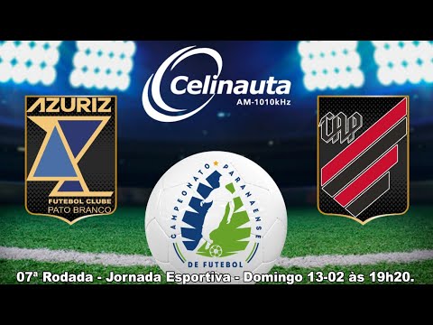 Azuriz Pato Branco x Athletico Paranaense - Paranaense de Futebol 2022 - 7ª Rodada - AO VIVO