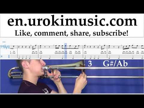 How to Play Trombone Janet Jackson x Daddy Yankee - Made For Now Tabs um-ih352