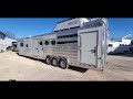 2023 Twister 4-6 Horse Stock Combo Trailer | Custom 15.5' Trail Boss LQ Slide & Bunk