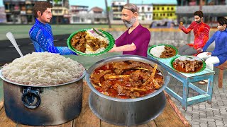 Download lagu Unlimited Mutton and Rice For Just Rs 150 Street Food Hindi Kahaniya  Moral Stories New Comedy Video mp3