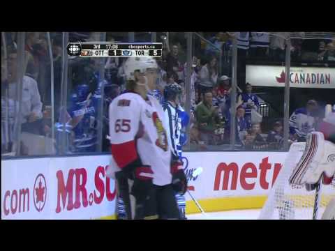 Senators @ Leafs - Colton Orr Scores - 111008