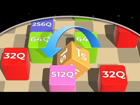 Roll Cube Merge 3D: 2048 Puzzle! - Made 1S (Sextillion) Cube - Part 02