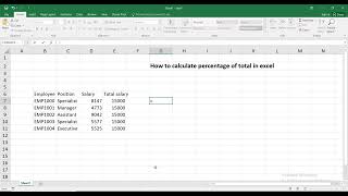 Download the video "How to calculate percentage of total in excel"