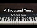 A Thousand Years Christina Perri Piano Karaoke By Andre Panggabean