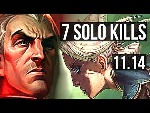 SWAIN vs CAMILLE (TOP) | 14/2/11, 7 solo kills, Legendary, Rank 9 Swain | KR Master | v11.14