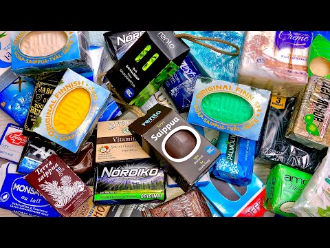 🇫🇮 Finnish 🇫🇮 Saippuat ASMR Soap Haul  💙 Opening Unboxing Unwrapping Unpacking International Soaps