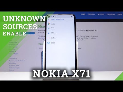 How to Enable Unknown Sources in NOKIA X71 - App Installation