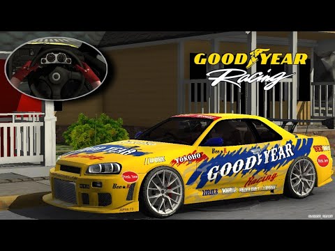 GOODYEAR nissan skyline r34 drift build, Design tutorial + tuning, CPM new update...
